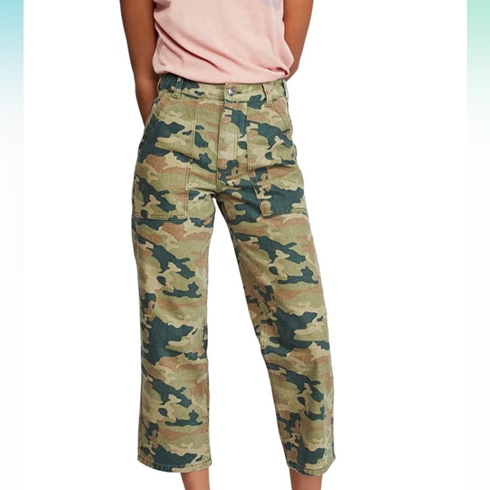 Free People Camo Jeans